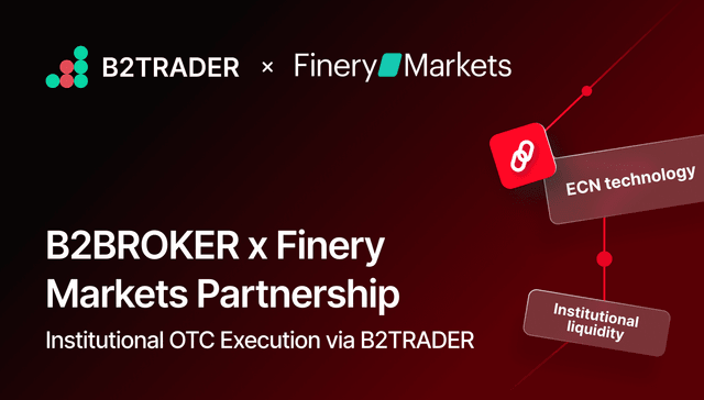 B2BROKER Partners with Finery Markets on Crypto OTC
