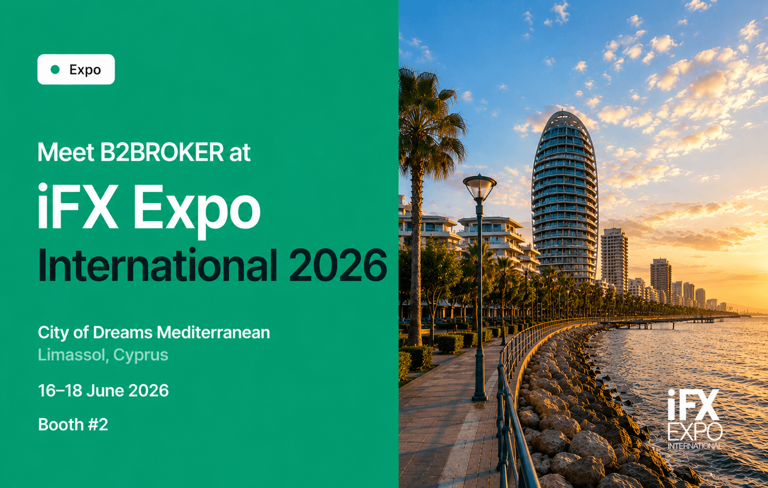 B2BROKER to Attend iFX EXPO International 2026