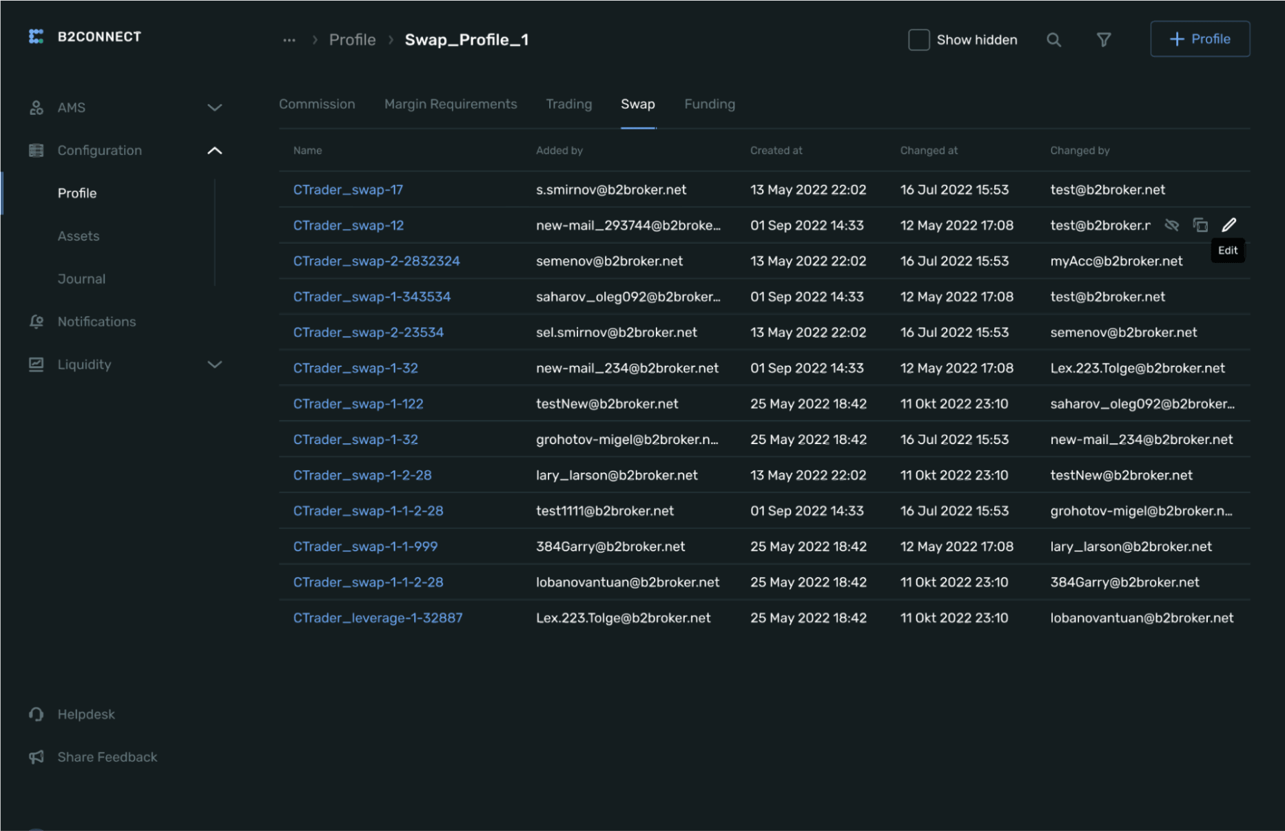 B2CONNECT Web UI