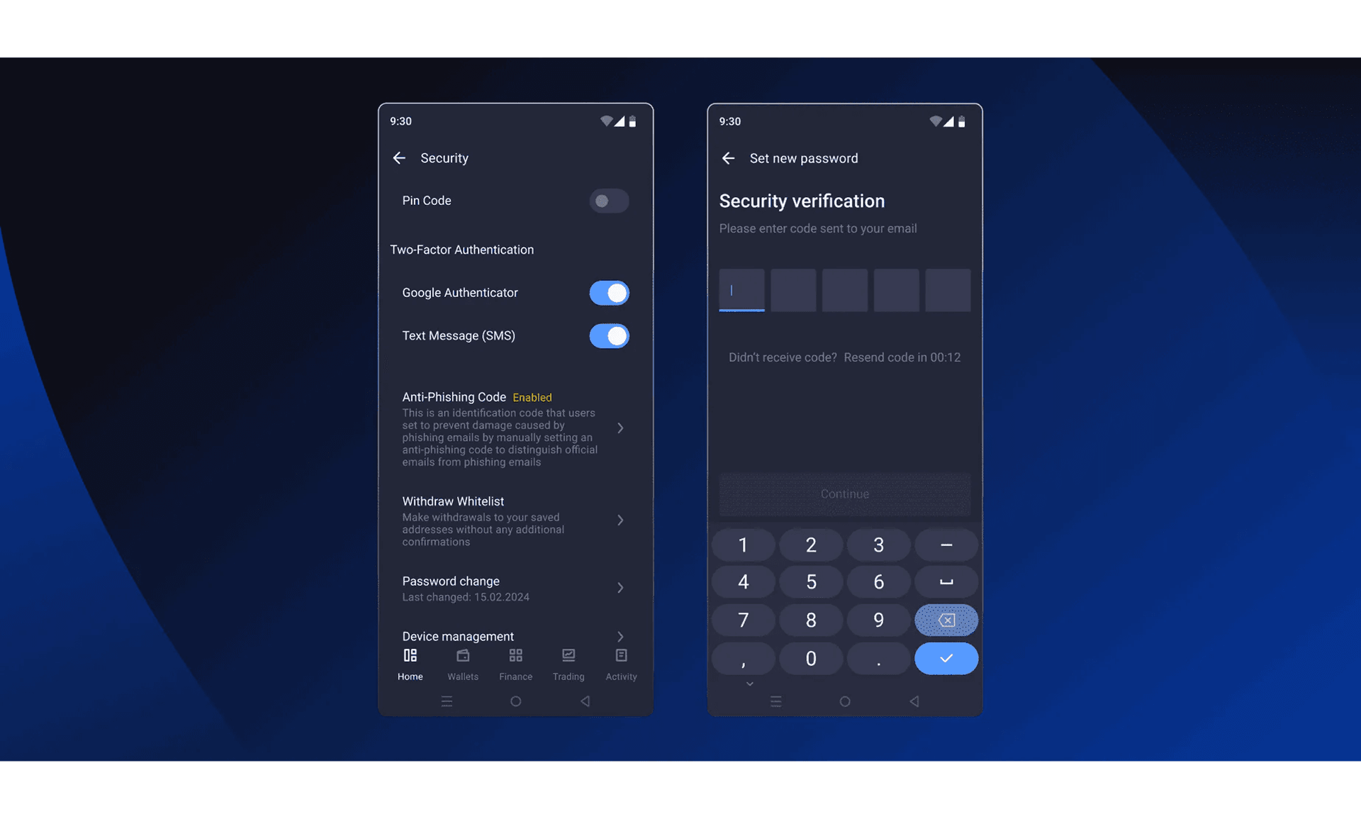 B2CORE app security features