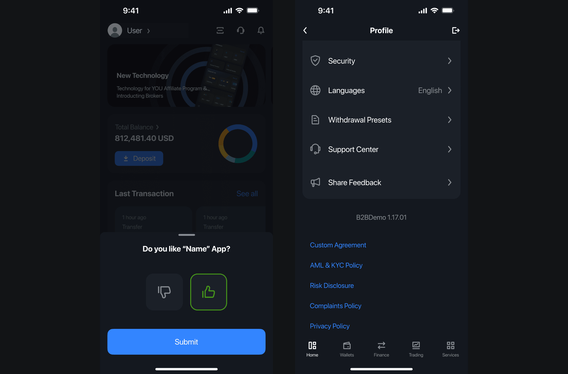 B2CORE new feedback form update