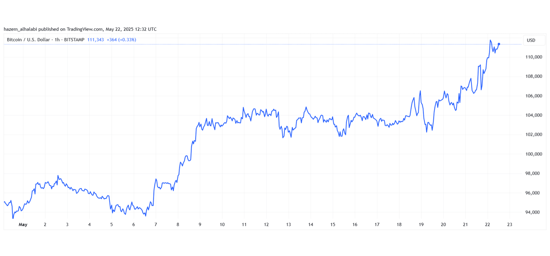 Bitcoin Price May 2025