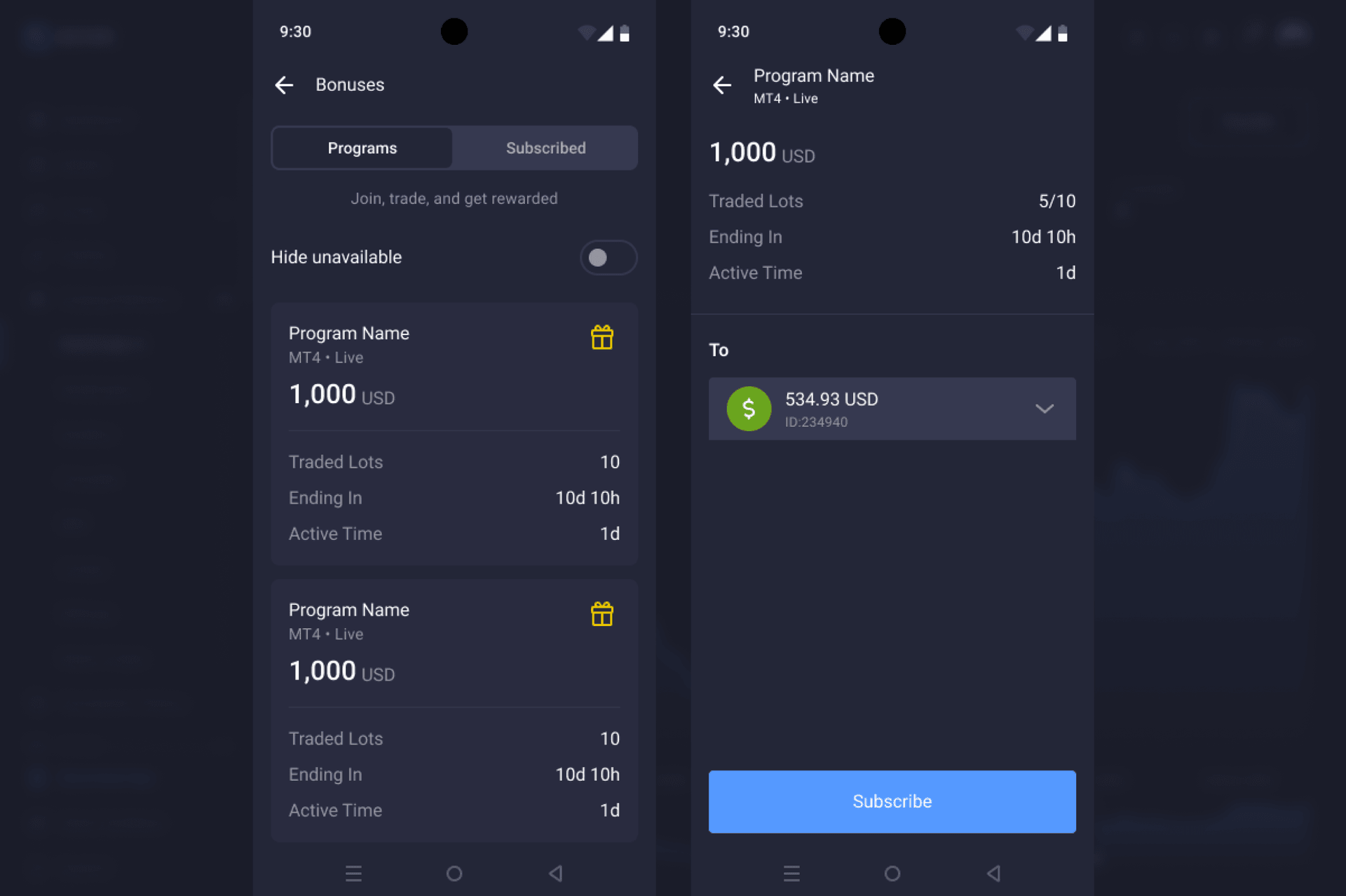 Bonus Module in B2CORE Android