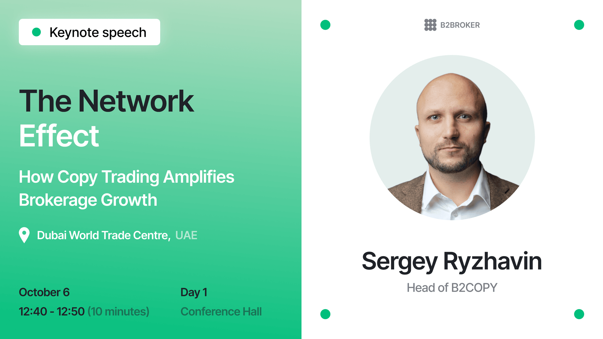 Forex Expo Dubai Keynote on copy trading