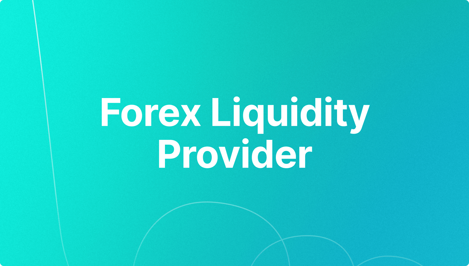 Forex liquidity provider