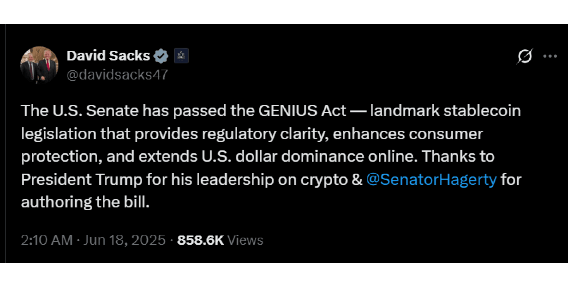 GENIUS Act stablecoin bill