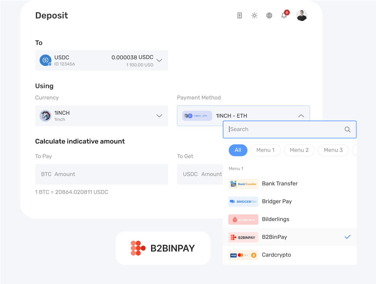 Various deposits options