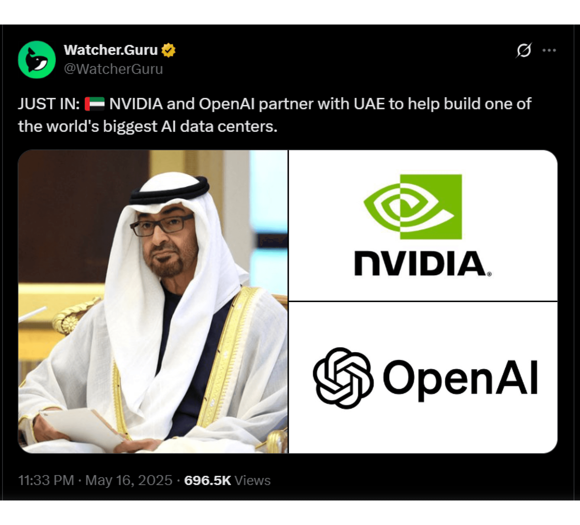 Nvidia and OpenAI invests in UAE AI