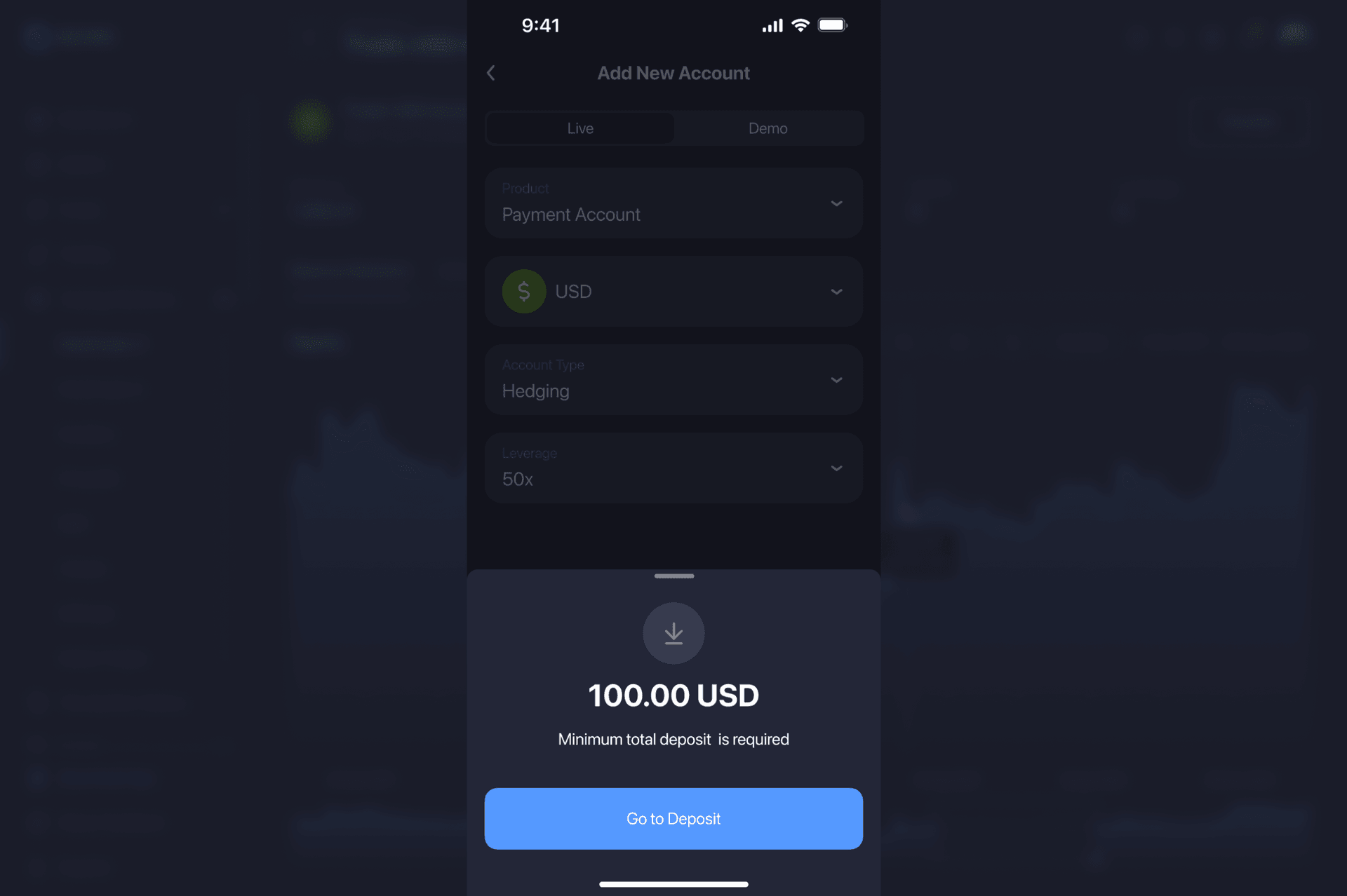 Smarter Trading Account Creation in B2CORE iOS