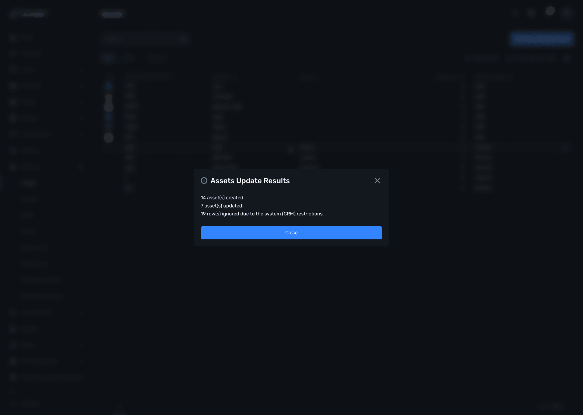 assets upload process