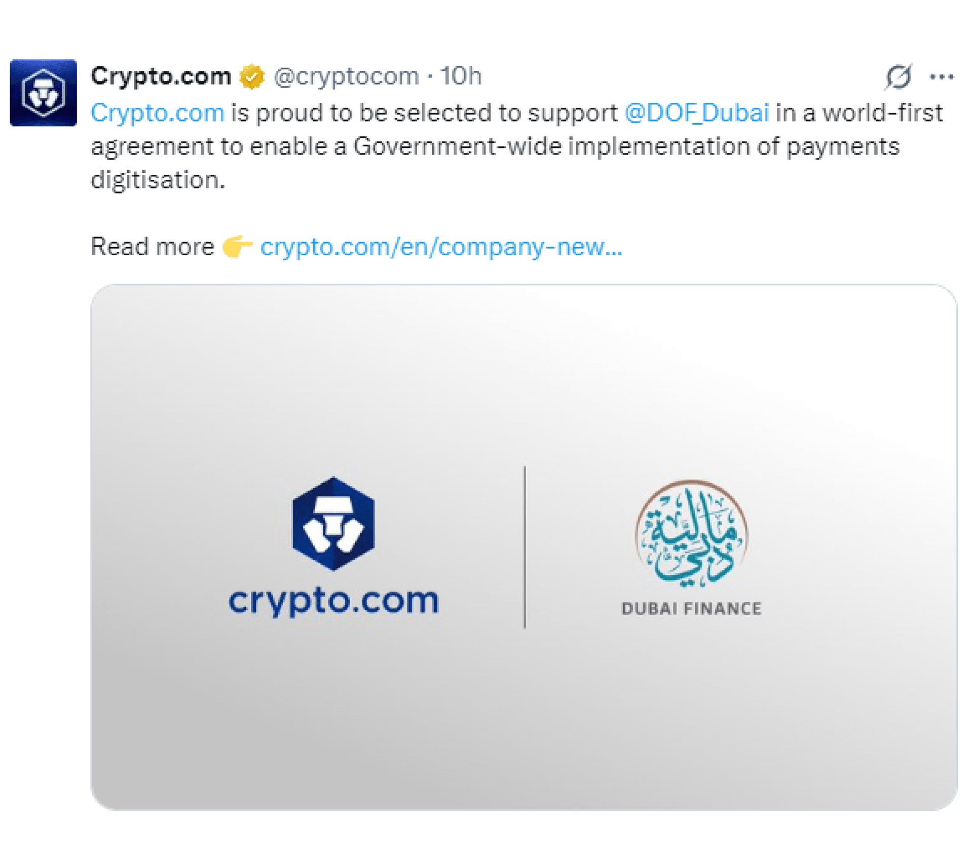 crypto.com's post on X