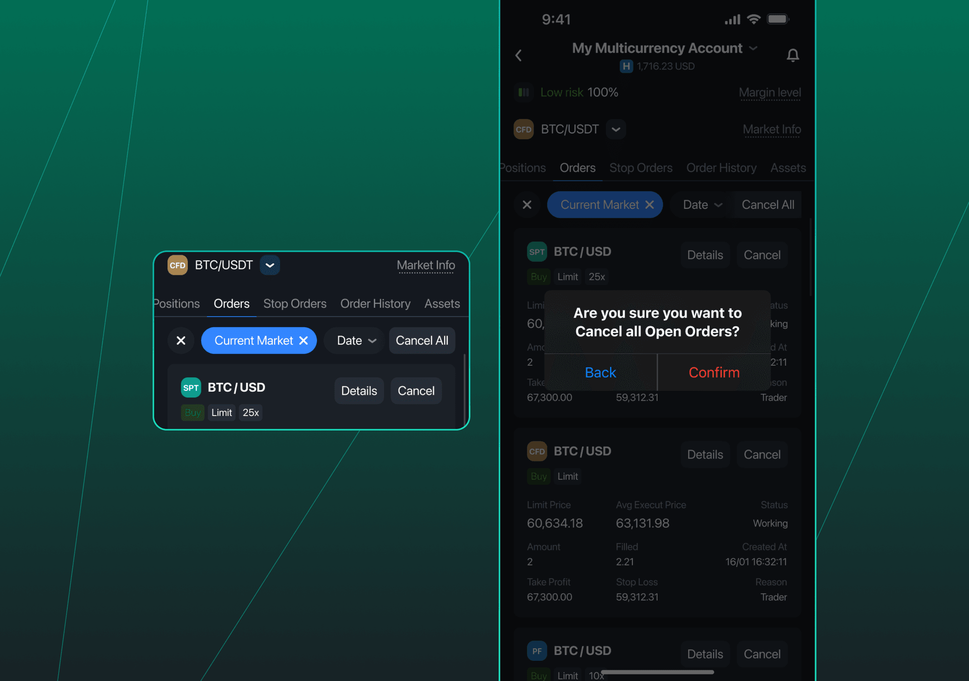 Canceling all active orders