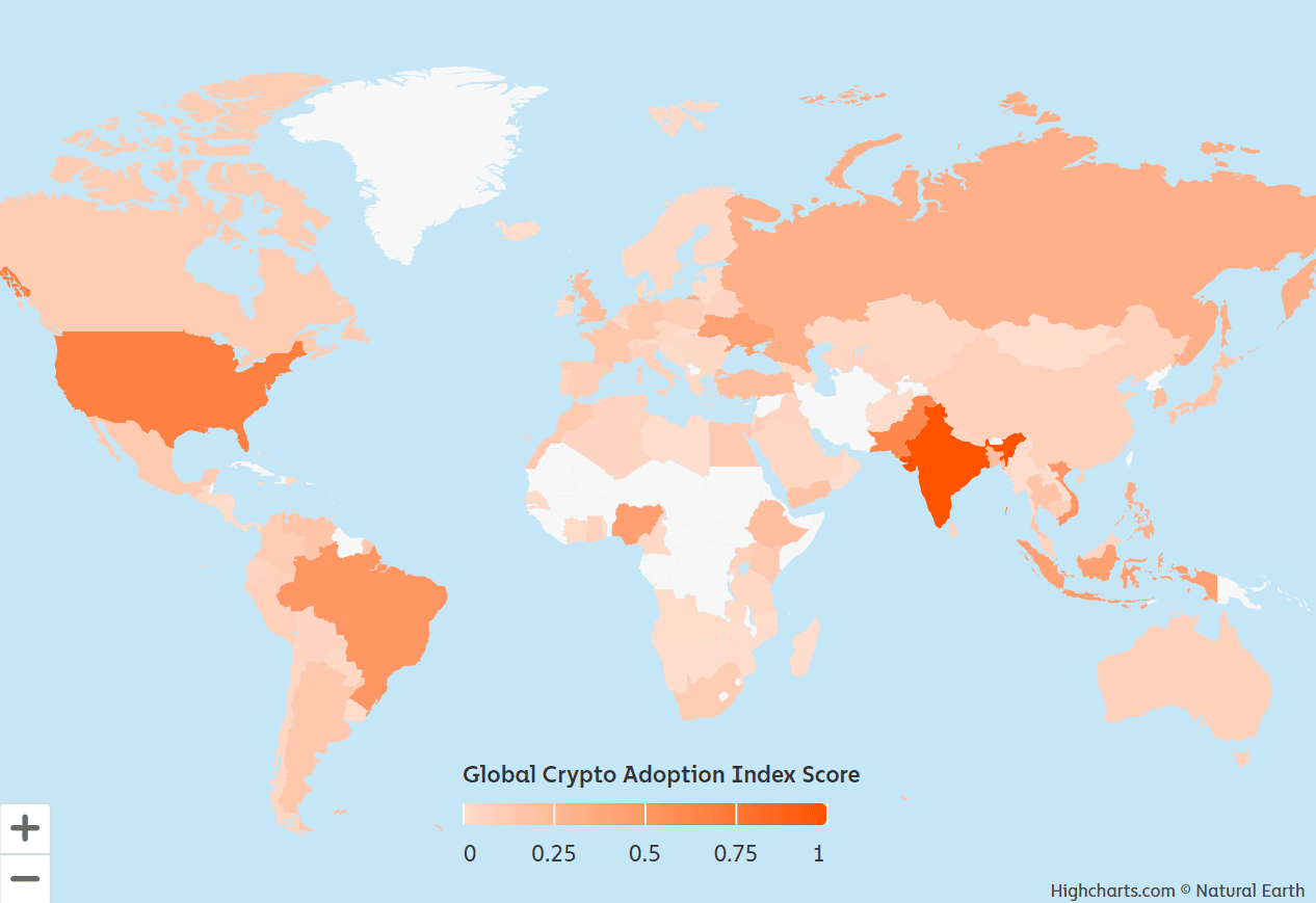crypto adoption index score as of 2025