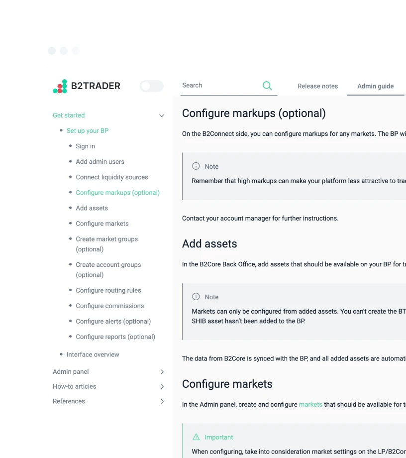 B2Trader documentation