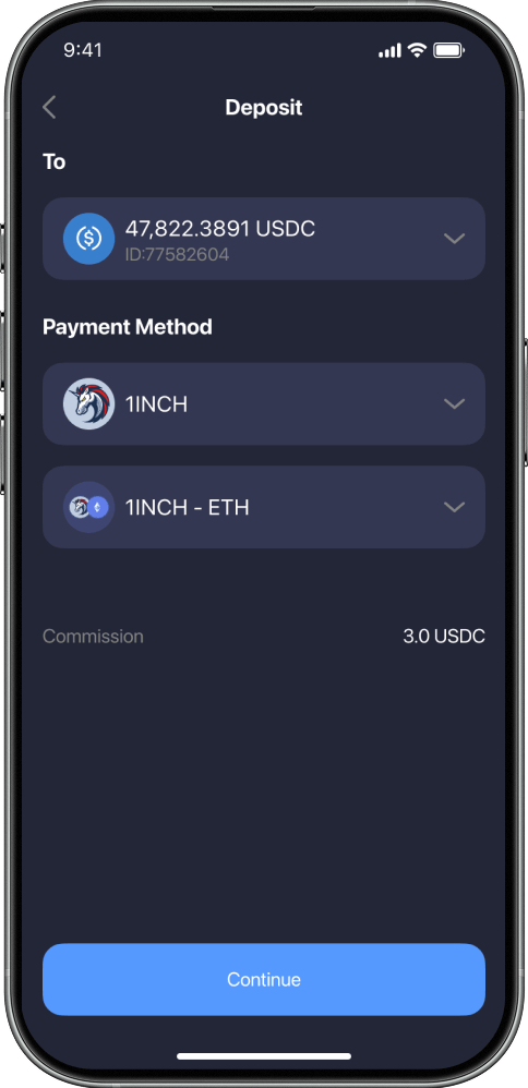 Deposito crypto