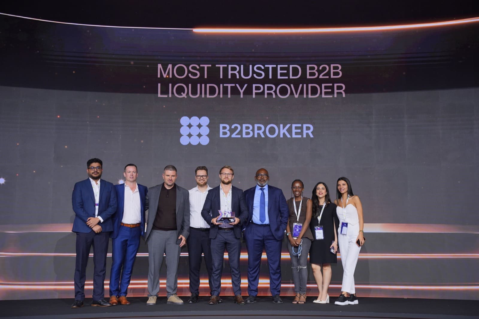 B2BROKER 团队在 Forex Expo Dubai 2026 的舞台上