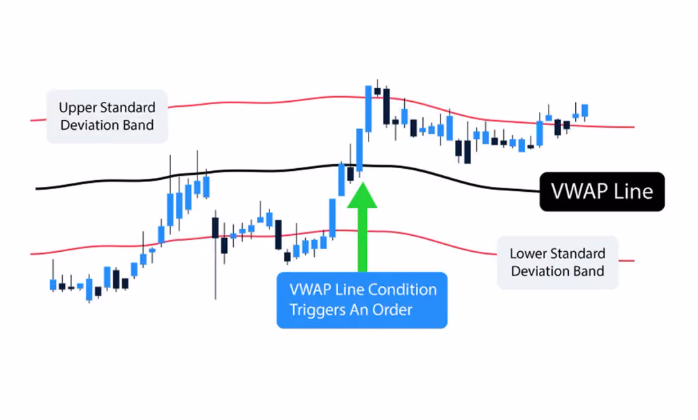 visualisation of VWAP line indicator