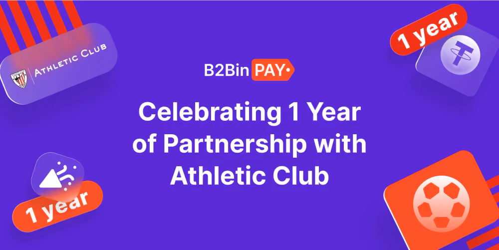 B2BINPAY Celebrates 1 Year of Partnership with Athletic Club