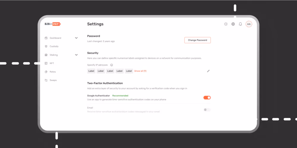 Updated Account Menu