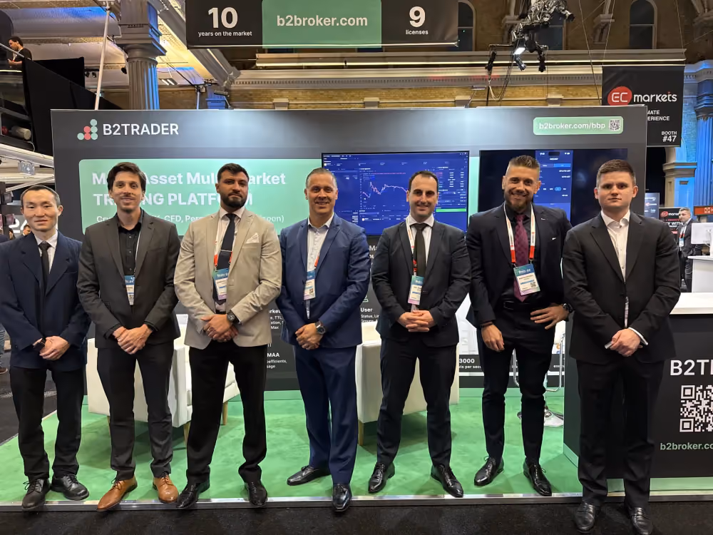 B2BROKER presence at finance magnates london summit.