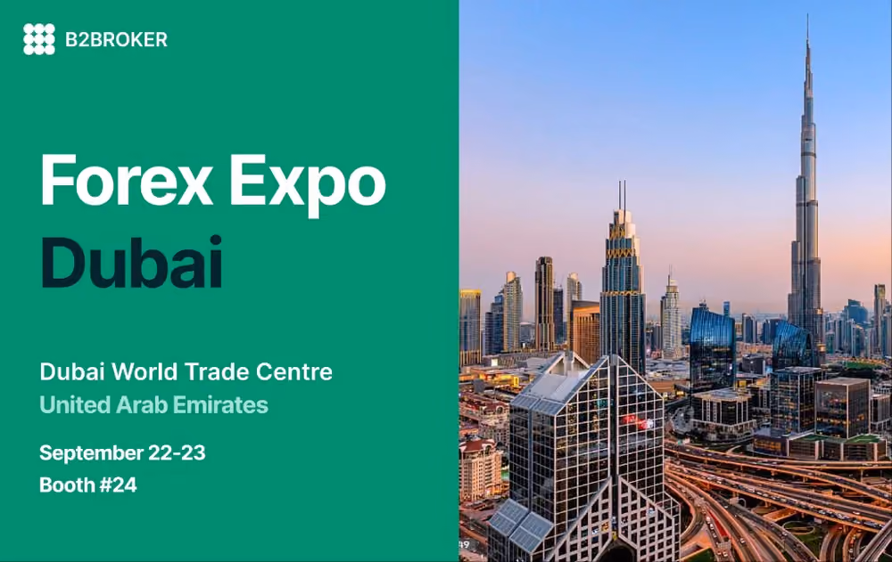 B2BROKER to Join Forex Expo Dubai 2026 as Diamond Sponsor
