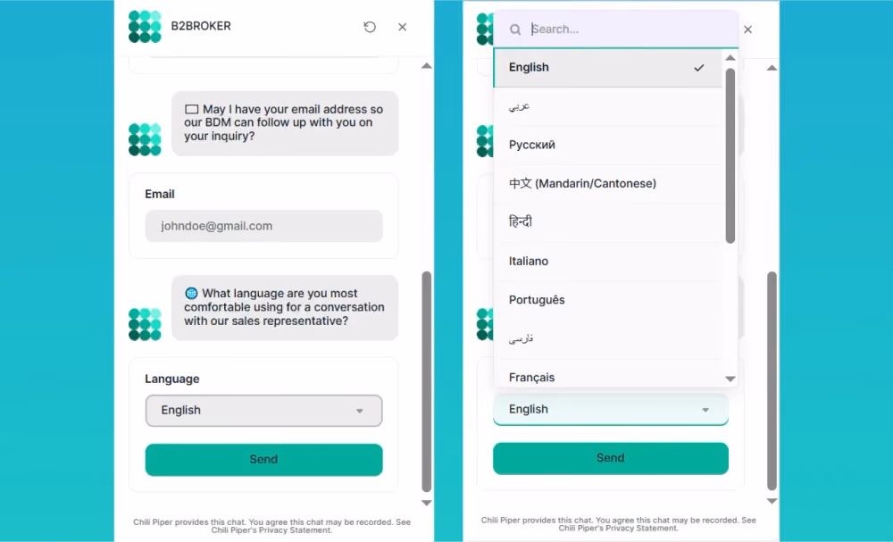 multi-language chatbot support
