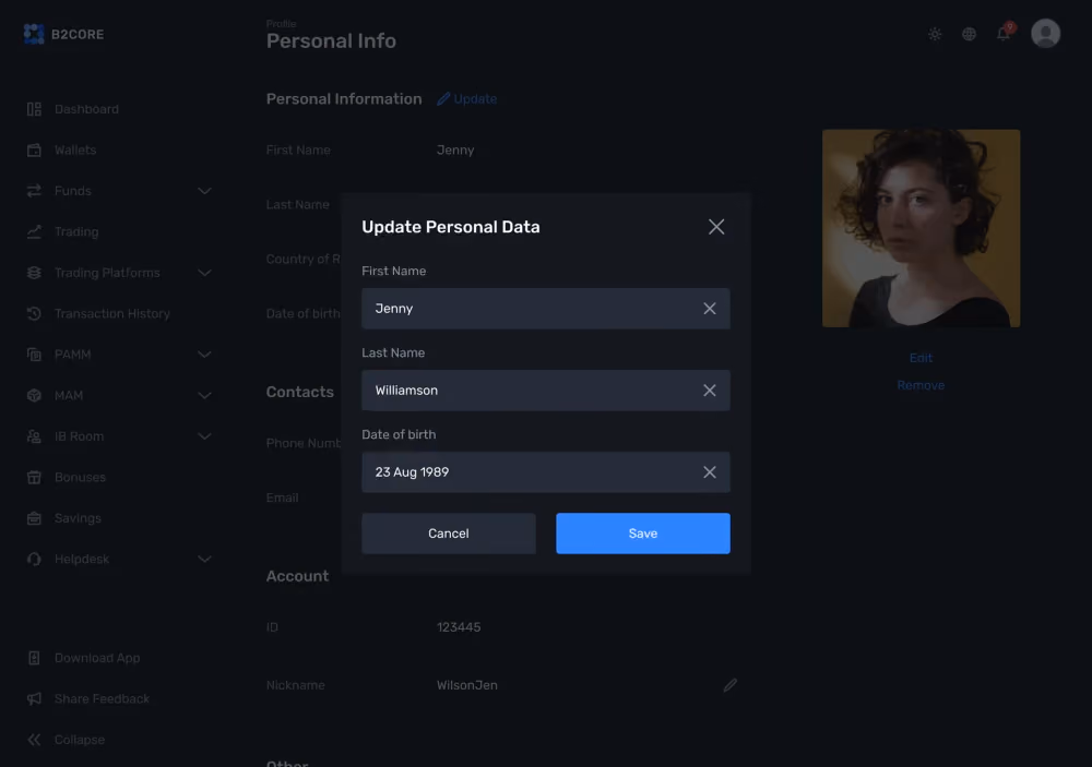 Personal Data Update