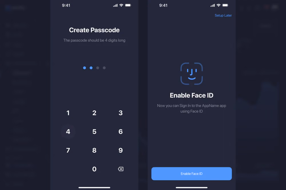 verification process in B2core ios app