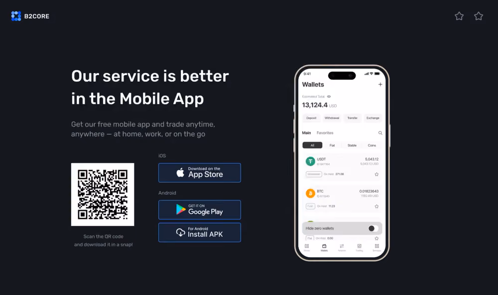 B2CORE android app download