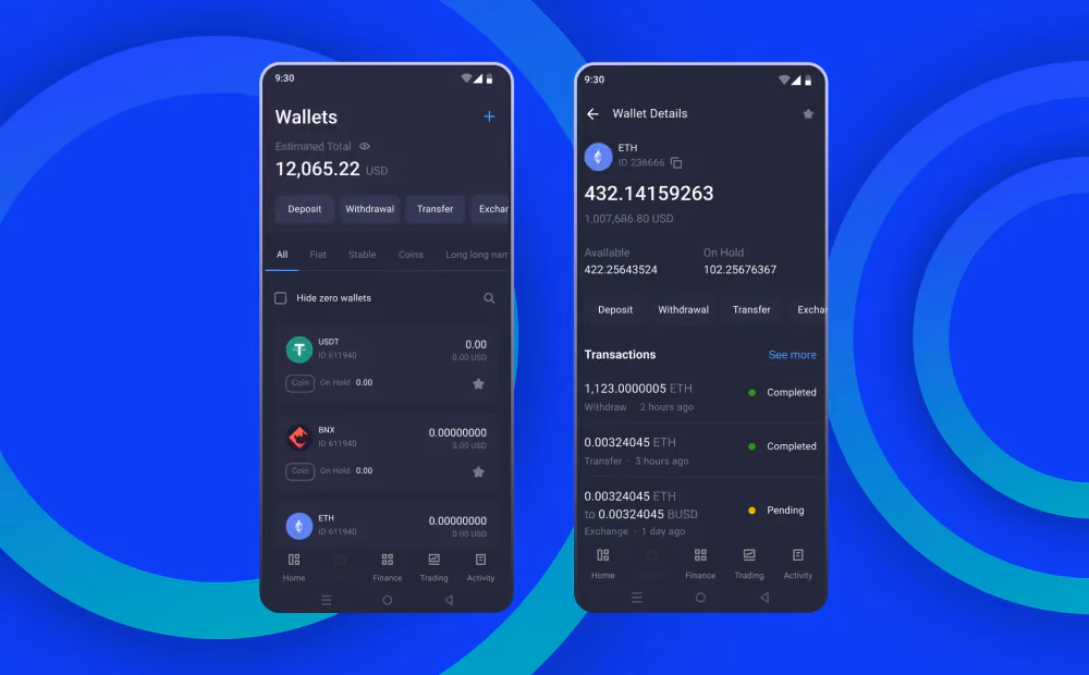 B2CORE Android as a Hot Wallet