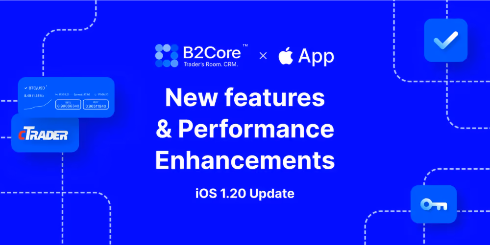 B2CORE iOS v1.20 Integrates with cTrader, Enhancing Mobile Trading Standards