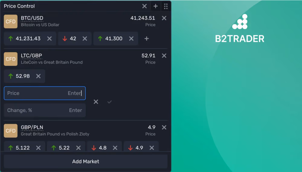 B2TRADER 2.5. interface