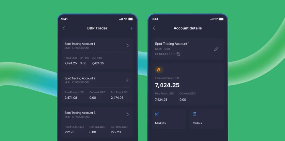 Account Details screen