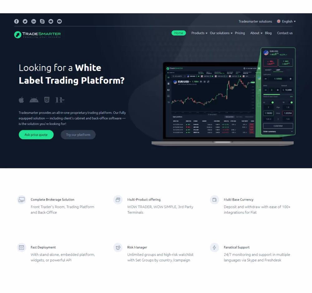 WOW Trader white label platform