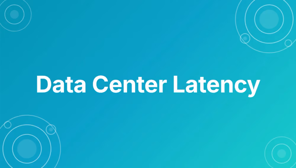 Data center latency explained