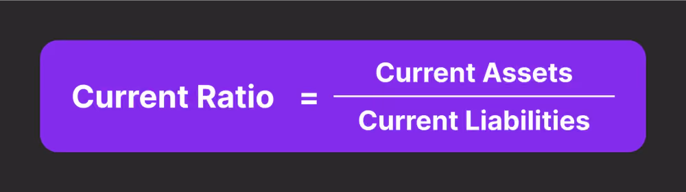 current ratio formula