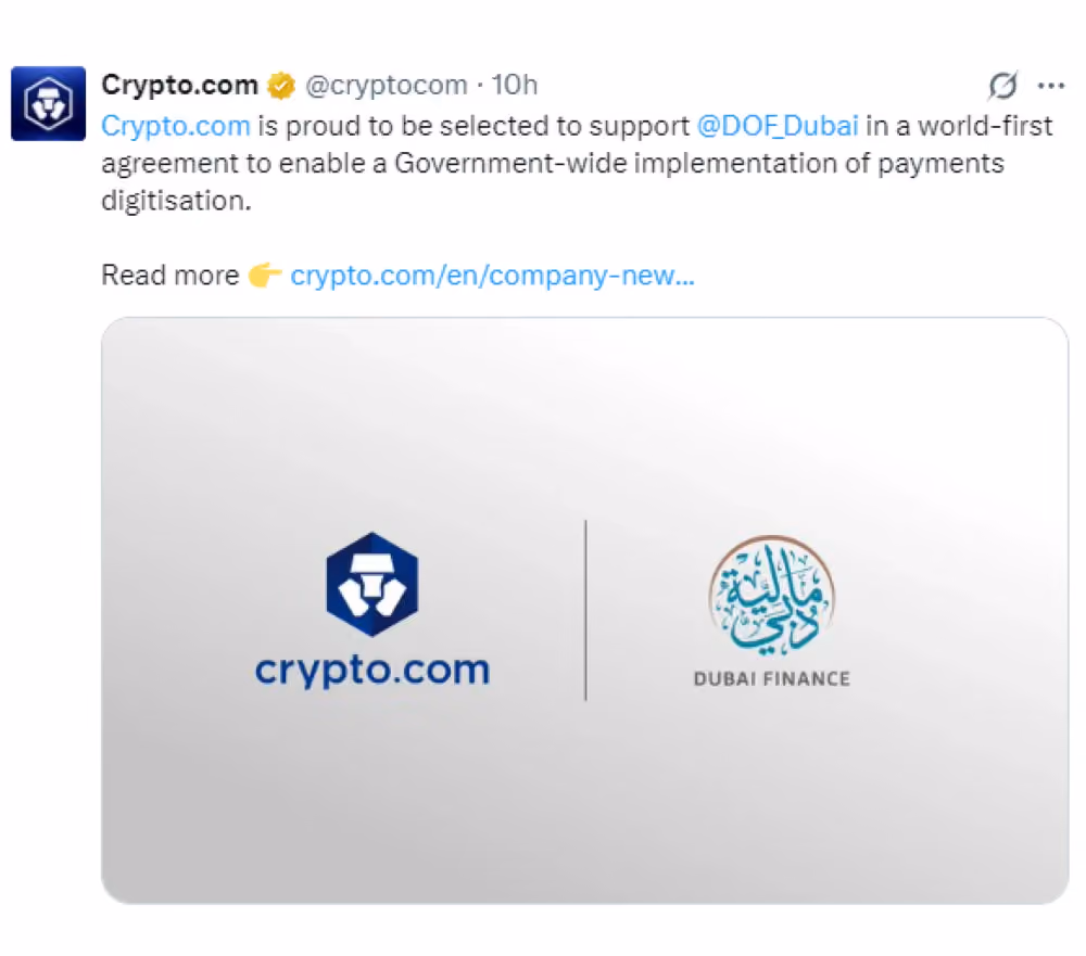 crypto.com's post on X