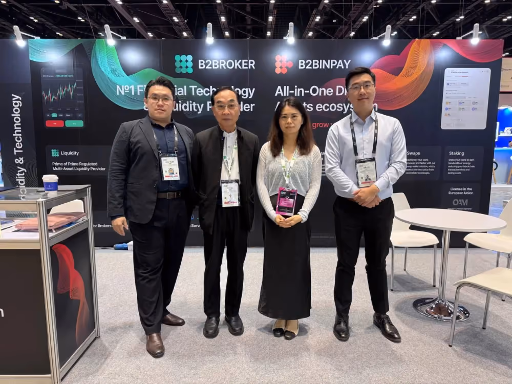B2BROKER attending Money 20:20 Asia 2025