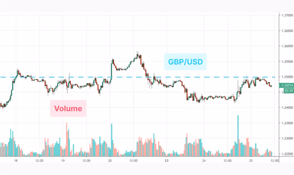 Volume Charts for Currency Pairings