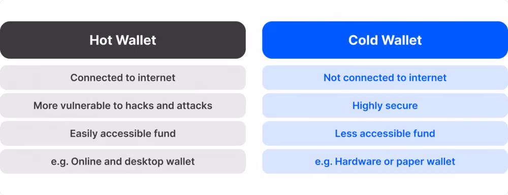 Hot Wallets vs. Cold Wallets