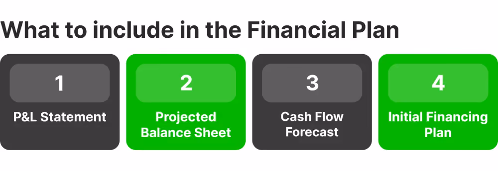 what to include in the Financial Plan