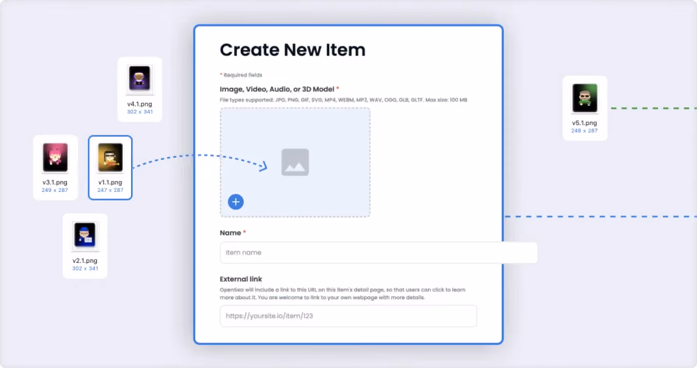 NFT Upload Process