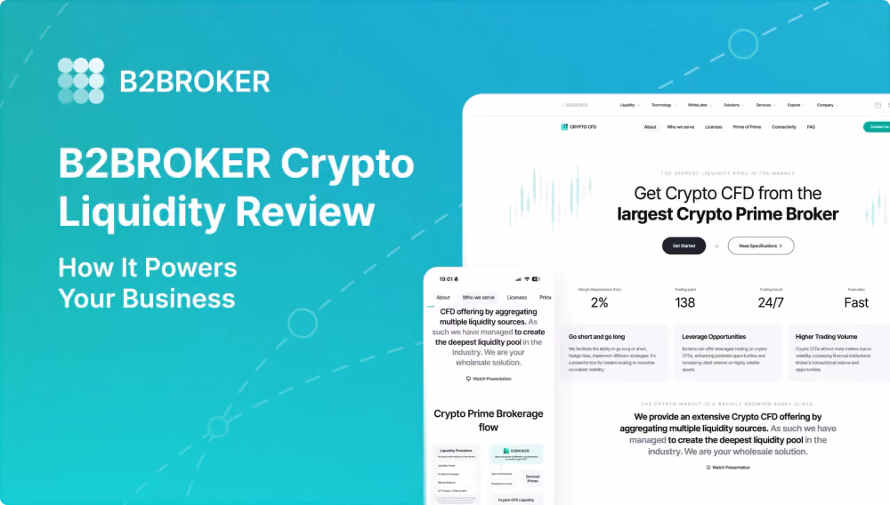 B2BROKER crypto liquidity service