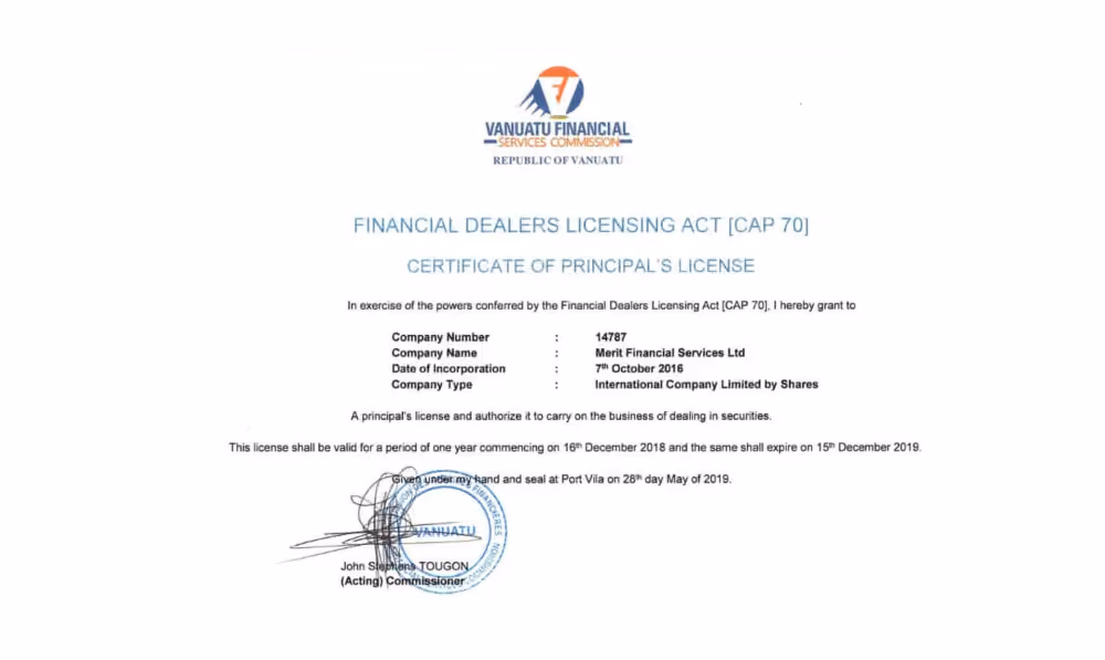 Vanuatu Forex License