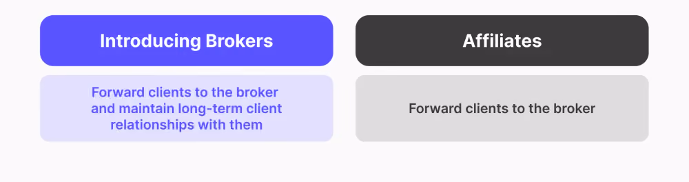 introducing brokers vs affiliates