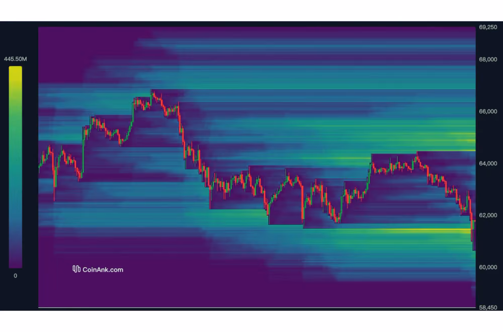 Market liquidation heatmap