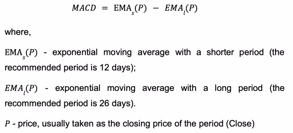 MACD Formula