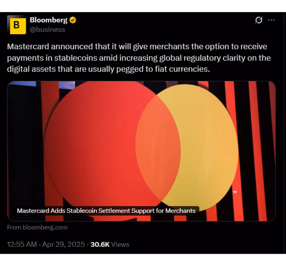 mastercard official announcement