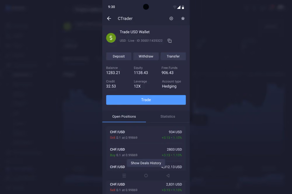 trading account management
