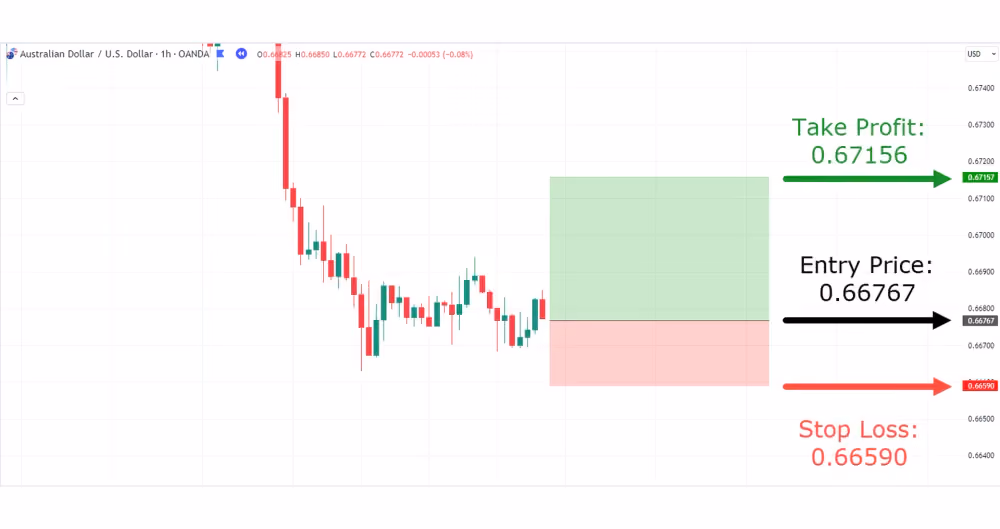  visualisation of bracket orders on chart